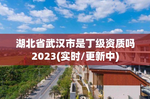 湖北省武漢市是丁級資質嗎2023(實時/更新中)