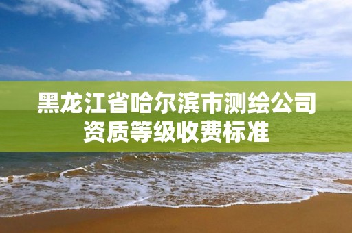 黑龍江省哈爾濱市測繪公司資質等級收費標準