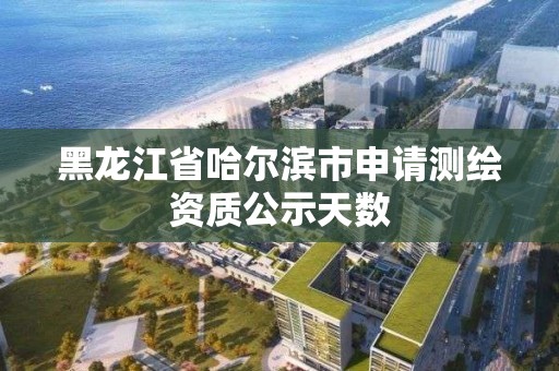 黑龍江省哈爾濱市申請測繪資質公示天數