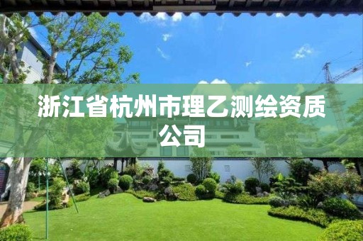 浙江省杭州市理乙測繪資質(zhì)公司