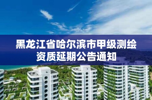 黑龍江省哈爾濱市甲級測繪資質延期公告通知