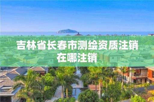 吉林省長春市測繪資質注銷在哪注銷