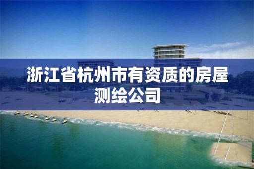 浙江省杭州市有資質的房屋測繪公司