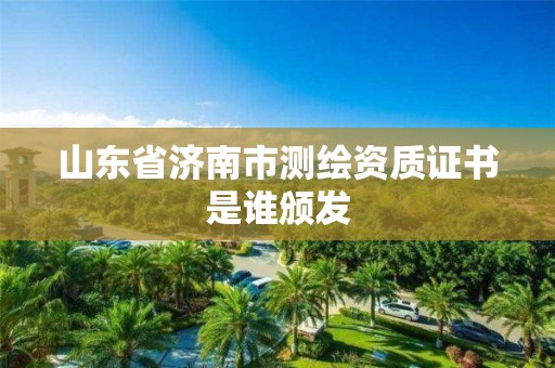 山東省濟南市測繪資質證書是誰頒發