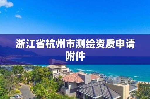 浙江省杭州市測繪資質申請附件