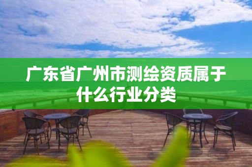 廣東省廣州市測(cè)繪資質(zhì)屬于什么行業(yè)分類