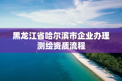 黑龍江省哈爾濱市企業辦理測繪資質流程