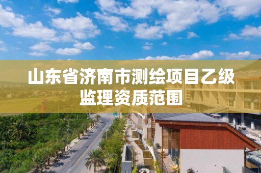 山東省濟南市測繪項目乙級監理資質范圍