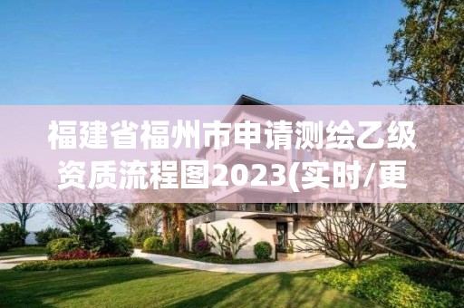 福建省福州市申請(qǐng)測(cè)繪乙級(jí)資質(zhì)流程圖2023(實(shí)時(shí)/更新中)