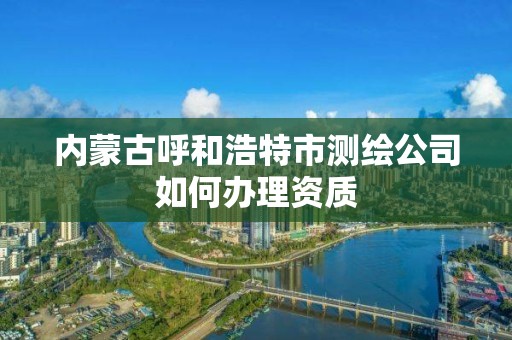 內蒙古呼和浩特市測繪公司如何辦理資質