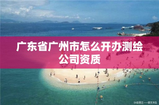 廣東省廣州市怎么開辦測繪公司資質