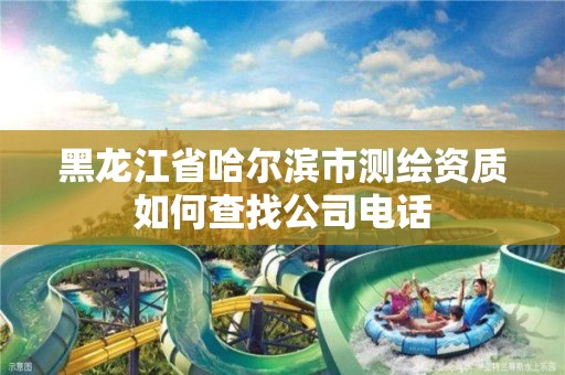 黑龍江省哈爾濱市測繪資質(zhì)如何查找公司電話