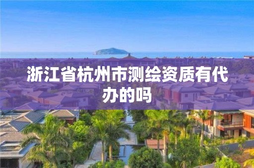 浙江省杭州市測繪資質有代辦的嗎