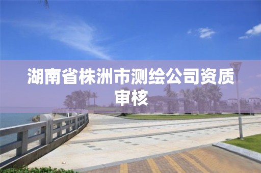 湖南省株洲市測繪公司資質審核