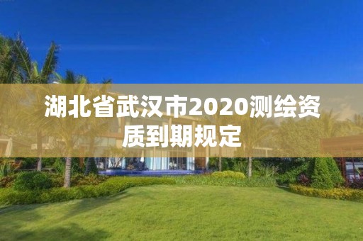 湖北省武漢市2020測繪資質到期規定