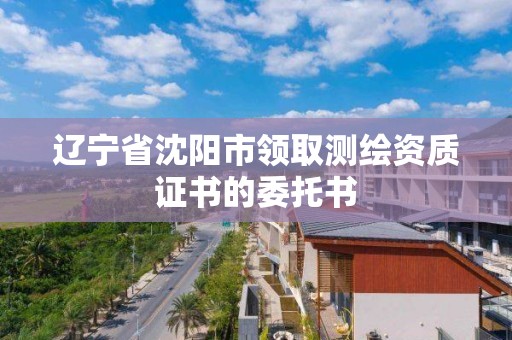 遼寧省沈陽市領取測繪資質證書的委托書