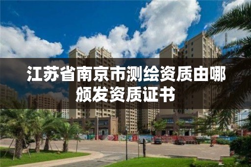 江蘇省南京市測繪資質由哪頒發資質證書