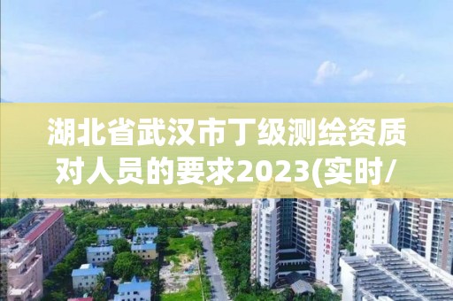 湖北省武漢市丁級測繪資質對人員的要求2023(實時/更新中)