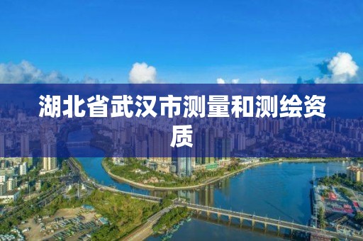 湖北省武漢市測量和測繪資質