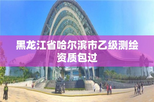 黑龍江省哈爾濱市乙級測繪資質(zhì)包過