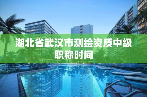 湖北省武漢市測繪資質中級職稱時間