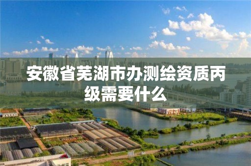 安徽省蕪湖市辦測繪資質丙級需要什么