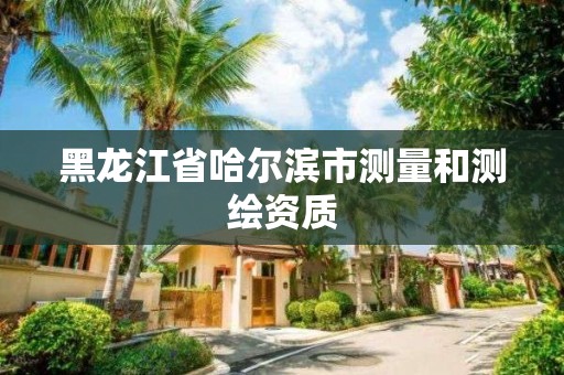 黑龍江省哈爾濱市測量和測繪資質