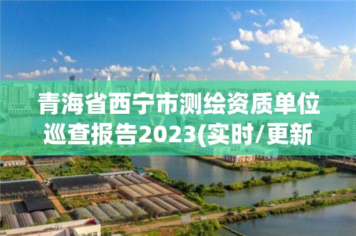 青海省西寧市測繪資質單位巡查報告2023(實時/更新中)