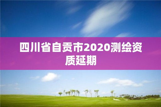 四川省自貢市2020測繪資質延期