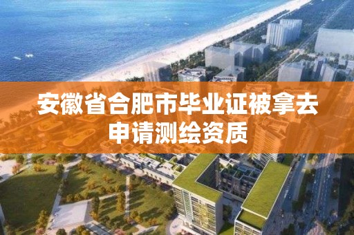 安徽省合肥市畢業證被拿去申請測繪資質