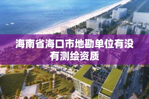 海南省海口市地勘單位有沒有測繪資質