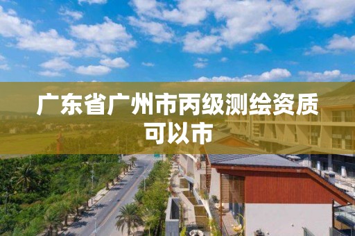 廣東省廣州市丙級測繪資質可以市