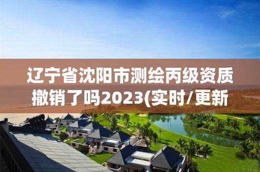 遼寧省沈陽市測繪丙級資質撤銷了嗎2023(實時/更新中)