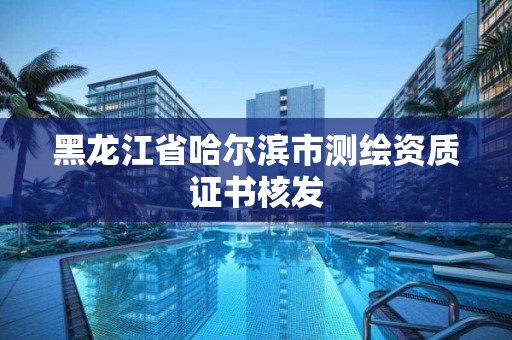 黑龍江省哈爾濱市測繪資質證書核發