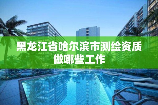 黑龍江省哈爾濱市測繪資質做哪些工作