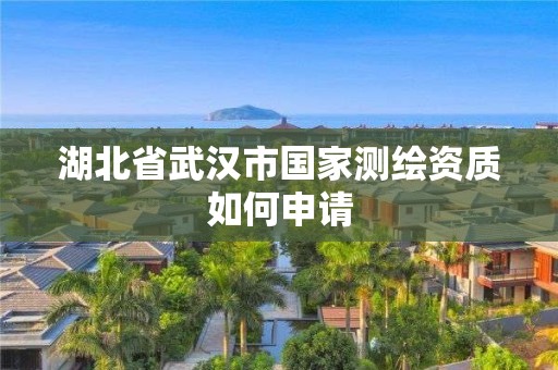 湖北省武漢市國家測繪資質如何申請