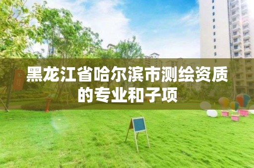 黑龍江省哈爾濱市測繪資質的專業和子項