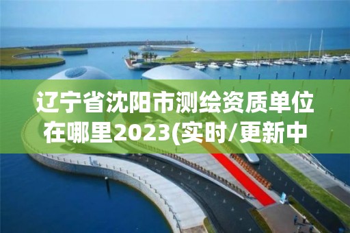 遼寧省沈陽市測繪資質單位在哪里2023(實時/更新中)