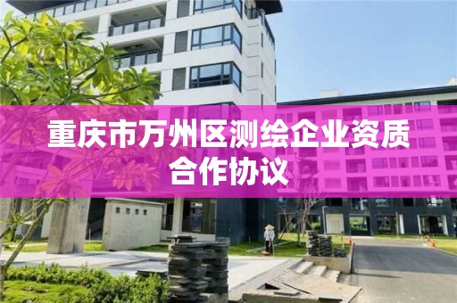 重慶市萬州區測繪企業資質合作協議