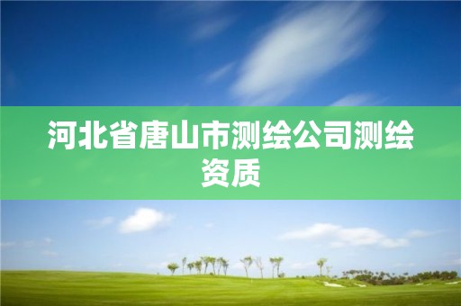 河北省唐山市測繪公司測繪資質