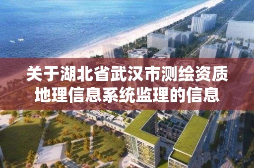 關于湖北省武漢市測繪資質地理信息系統監理的信息