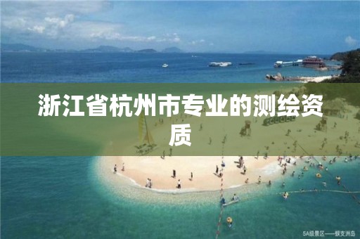 浙江省杭州市專業的測繪資質