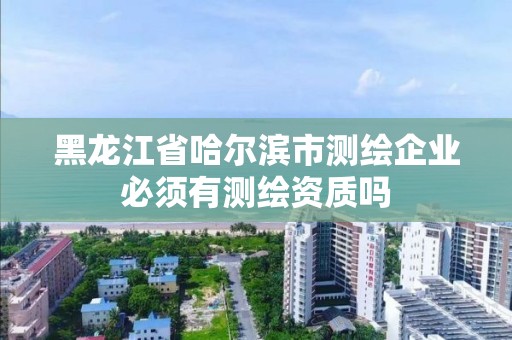 黑龍江省哈爾濱市測繪企業(yè)必須有測繪資質嗎