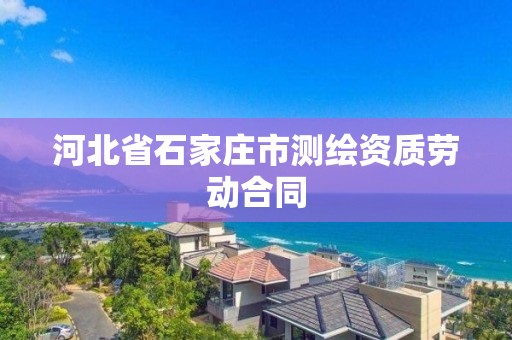 河北省石家莊市測繪資質勞動合同