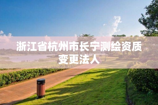 浙江省杭州市長寧測繪資質(zhì)變更法人