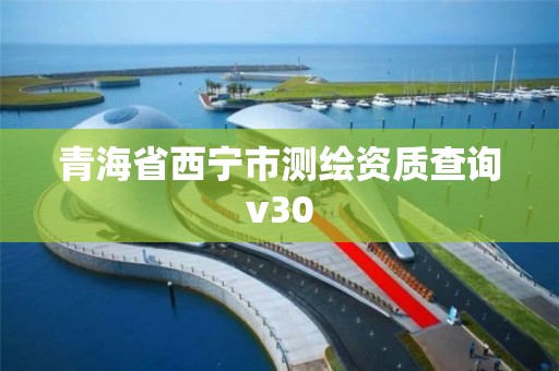 青海省西寧市測繪資質查詢v30