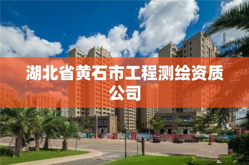 湖北省黃石市工程測繪資質(zhì)公司