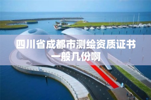 四川省成都市測繪資質(zhì)證書一般幾份啊