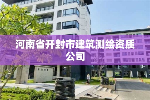 河南省開封市建筑測繪資質(zhì)公司