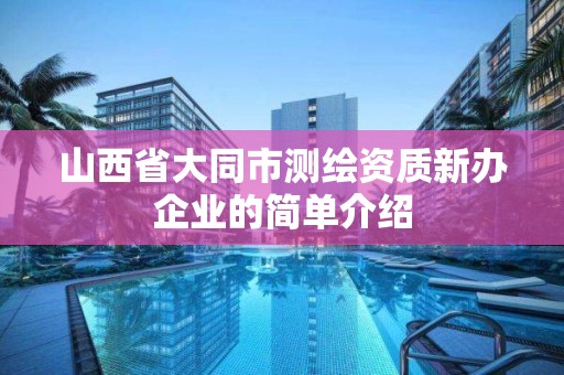 山西省大同市測繪資質(zhì)新辦企業(yè)的簡單介紹